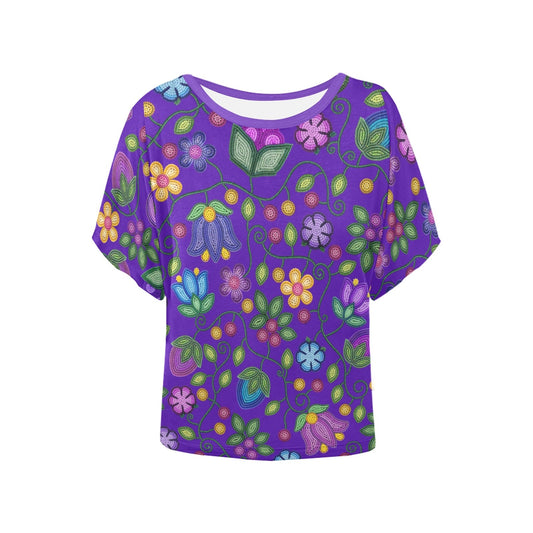 Bloom Uplift Indigo Batwing Blouse