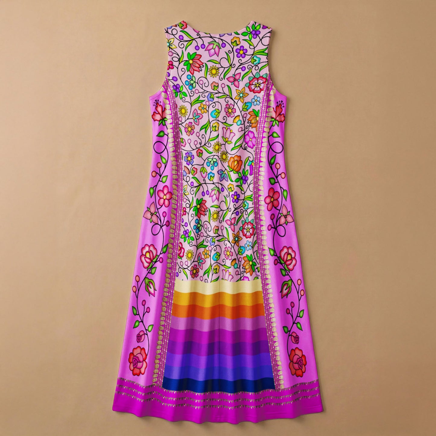 Grandmother's Legacy Magenta 1 Sleeveless Dress