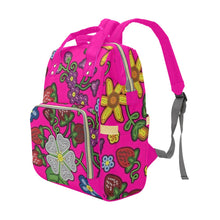 Load image into Gallery viewer, Berry Pop Blush Multi-Function Diaper Backpack/Diaper Bag
