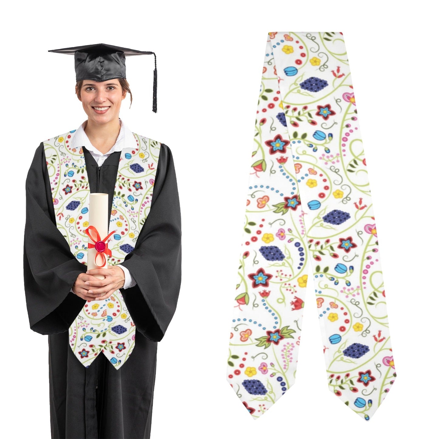 Fresh Fleur Graduation Stole