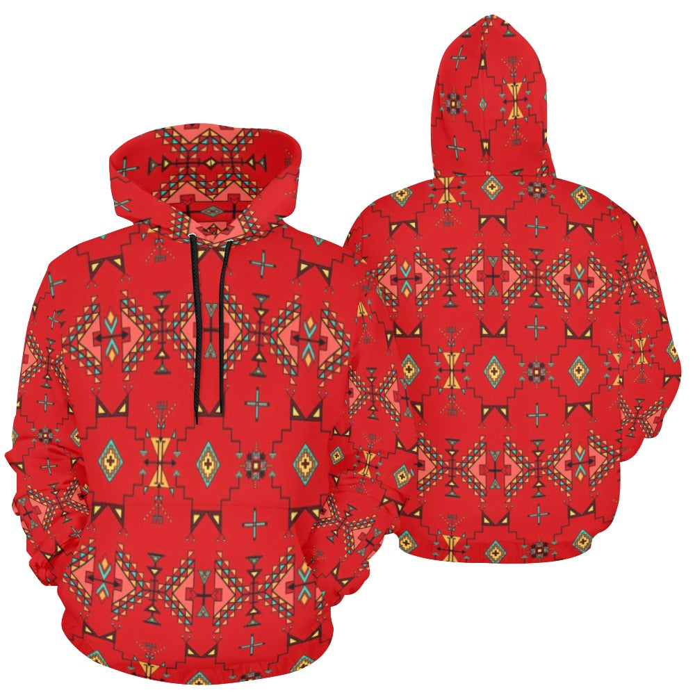 Thunder Flight Red Hoodie for Women