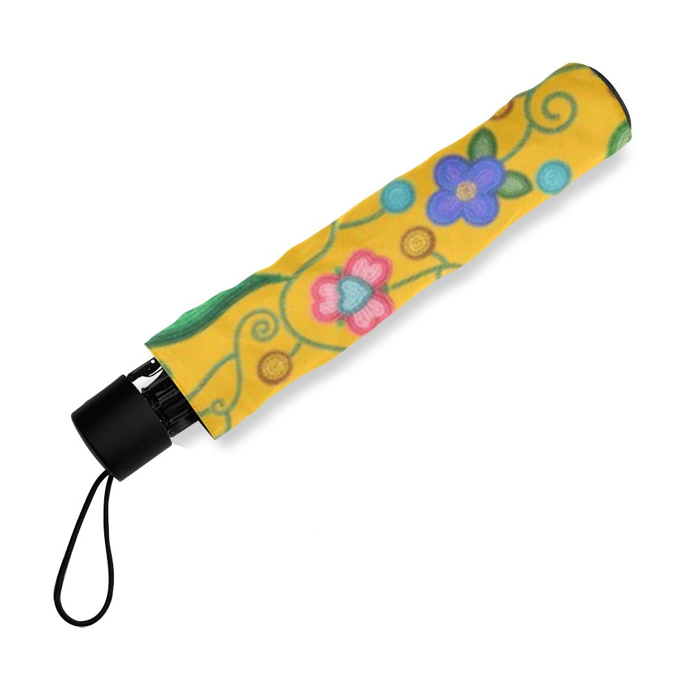 Skyberry Serenade Yellow Foldable Umbrella