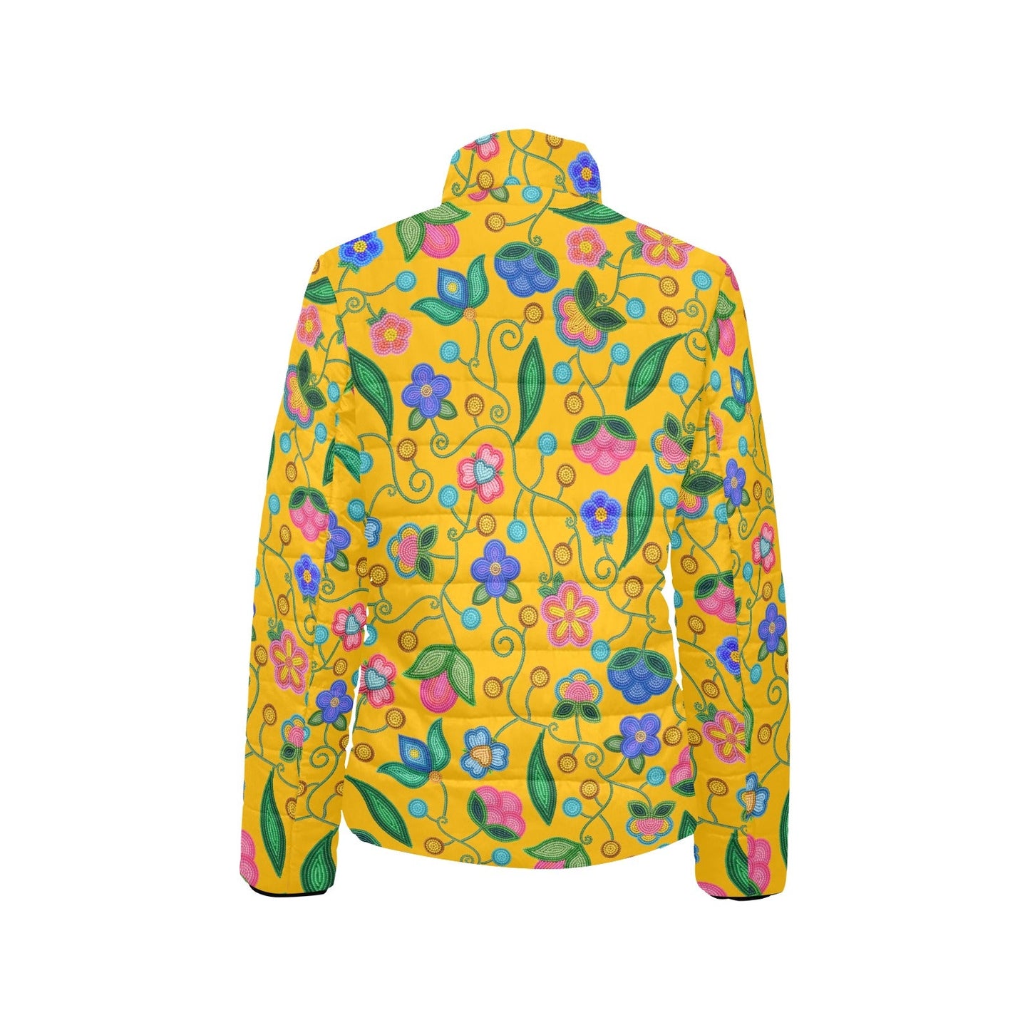 Skyberry Serenade Yellow Stand Collar Jacket