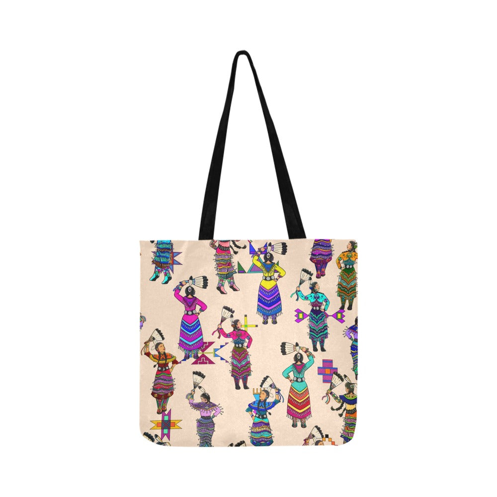 Women's Jingle Dancers Muslin Reusable Shopping Bag
