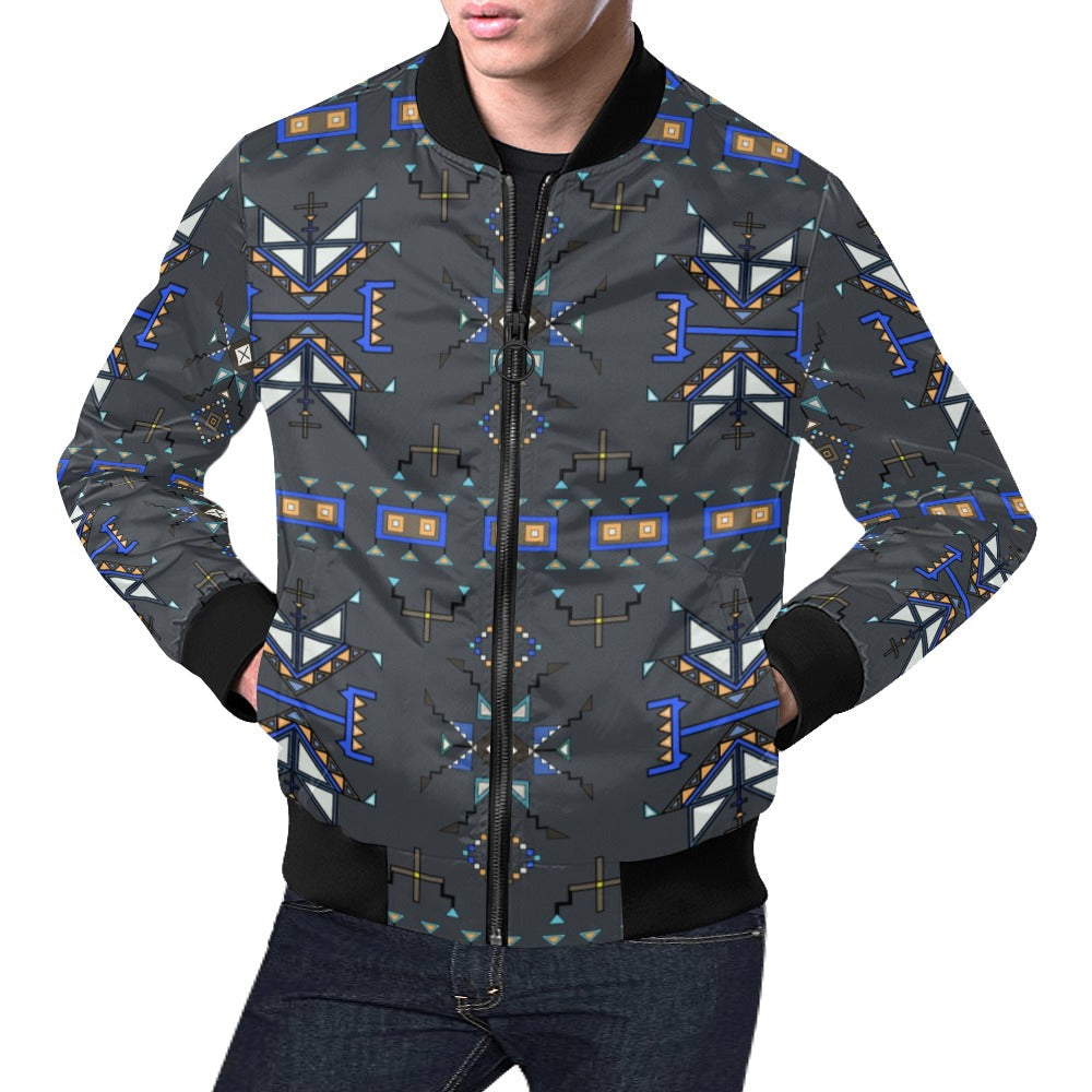 Eagle Strike Gray Bomber Jacket for Men