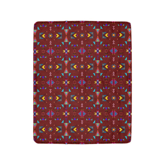 Enemy Territory Dark Maroon Ultra-Soft Micro Fleece Blanket 40"x50"
