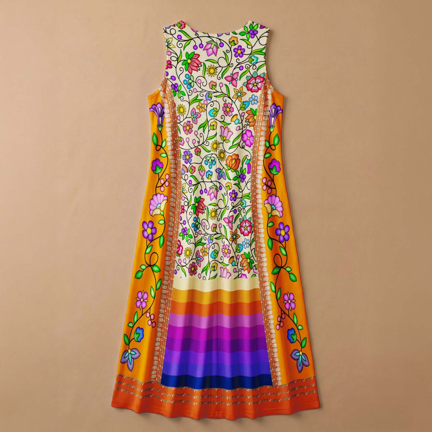 Grandmother's Legacy Orange 1 Sleeveless Dress