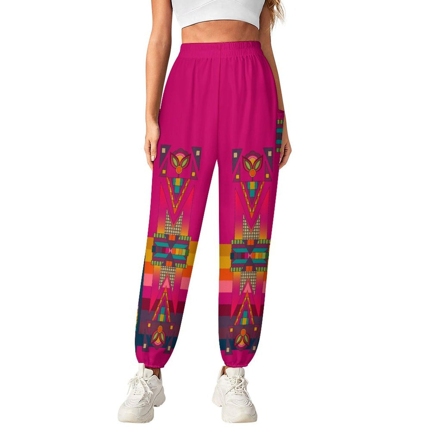 Wind Trail Pink Ribbon Joggers