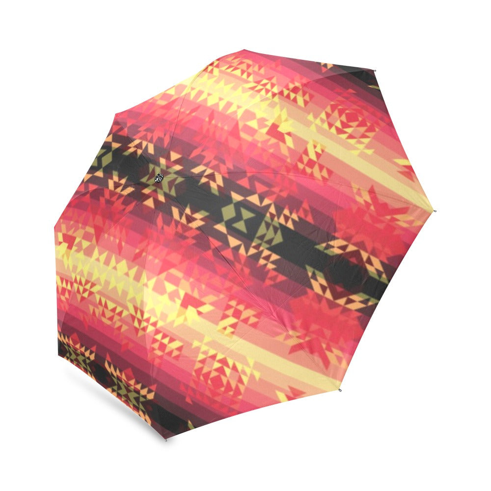 Soleil Fusion Rouge Foldable Umbrella