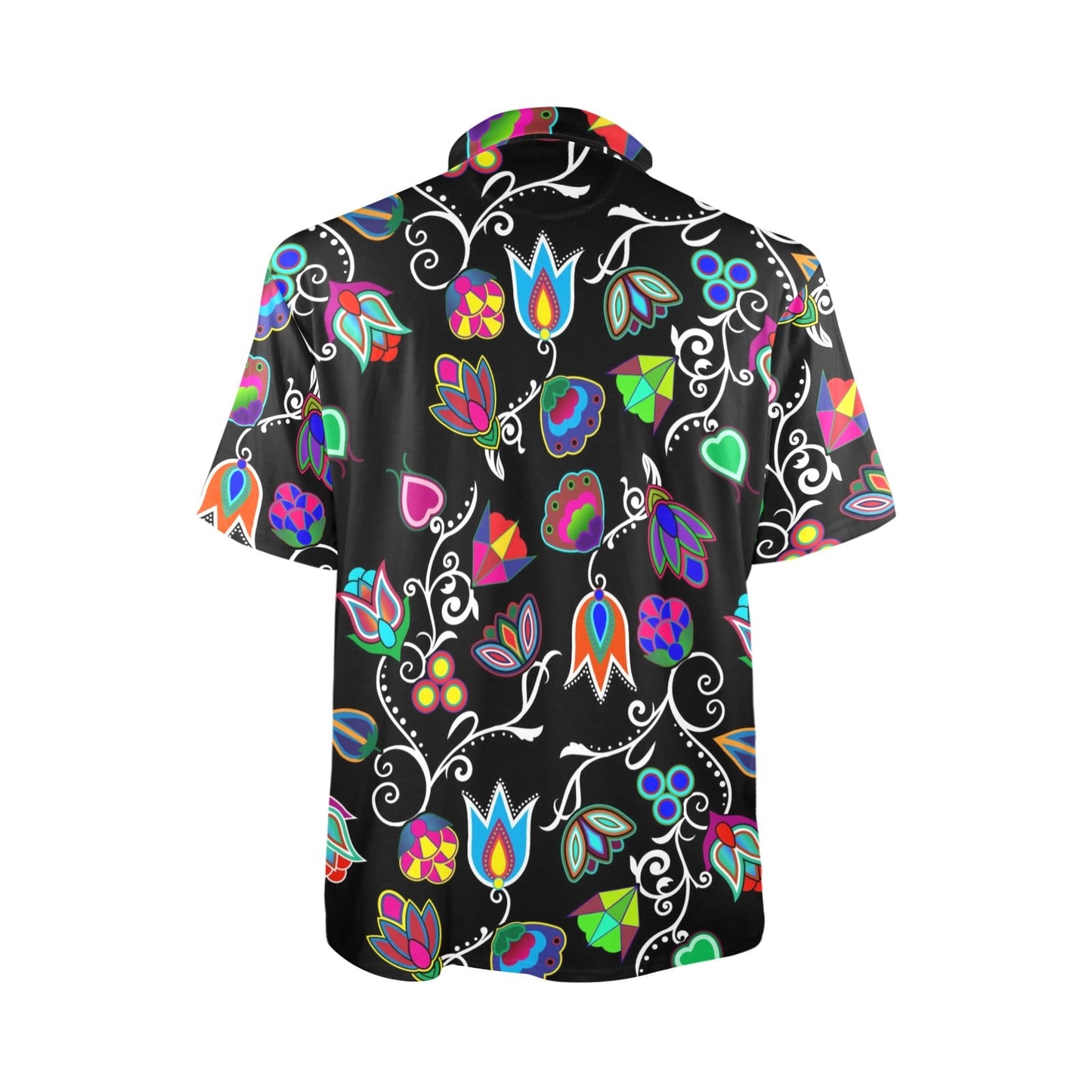 Indigenous Paisley Black Polo Shirt
