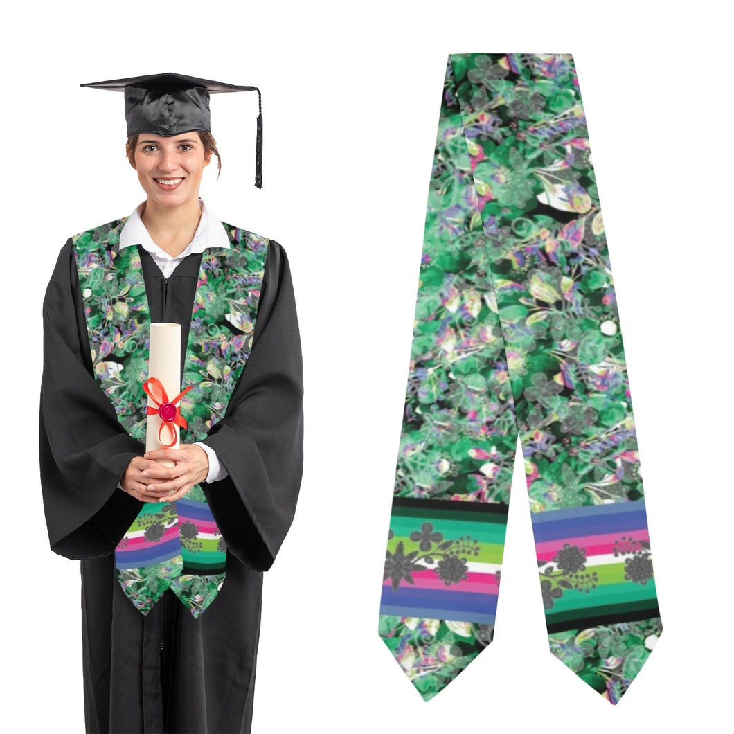 Culture in Nature Green Graduation Stole