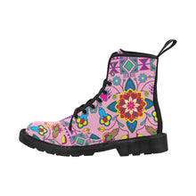 Load image into Gallery viewer, Geometric Floral Winter-Sunset Boots
