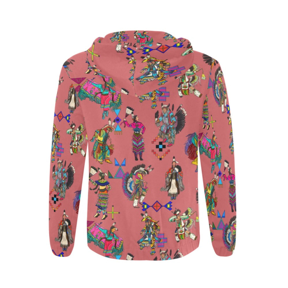 Grand Entry Dancers Terra Cotta Zip Hoodie