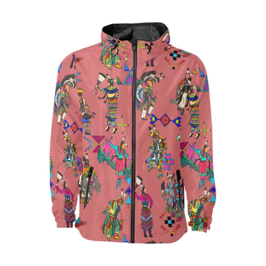 Grand Entry Dancers Terra Cotta Men's Windbreaker