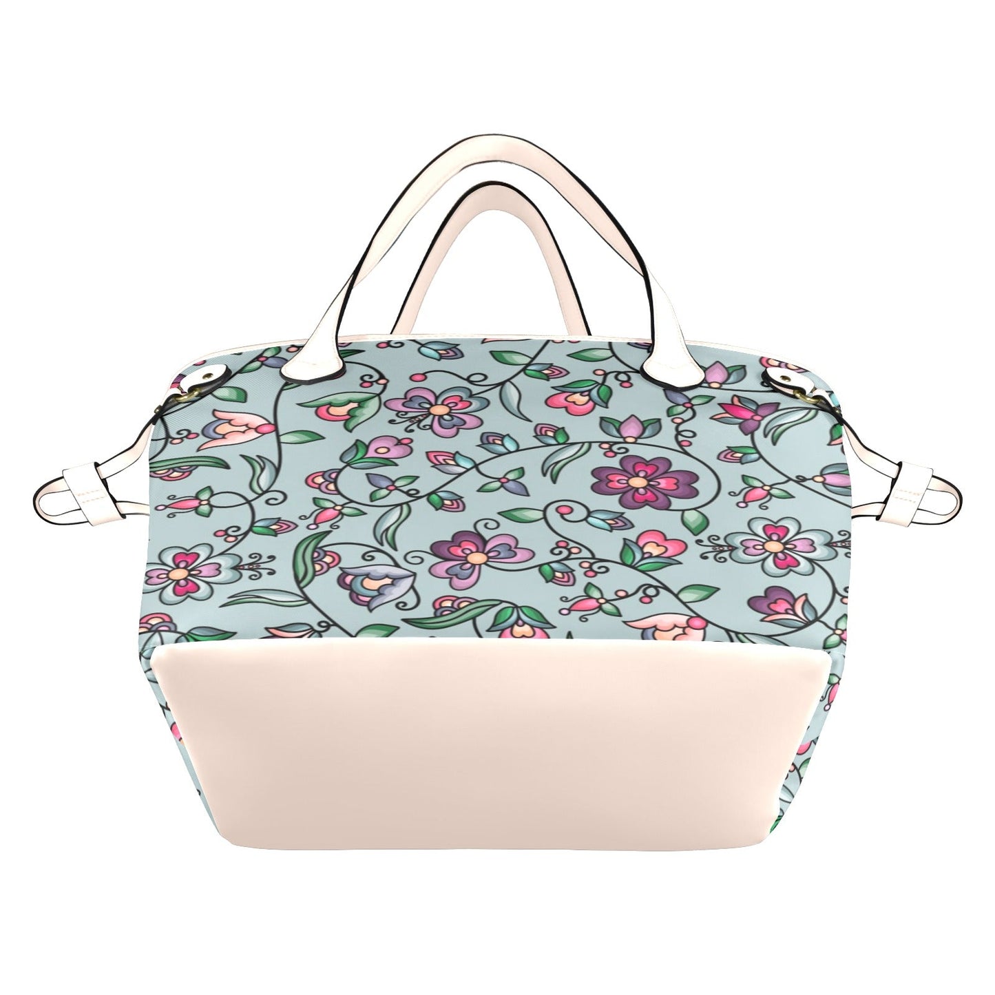 Amber Evening Garland Turquoise Clover Canvas Tote
