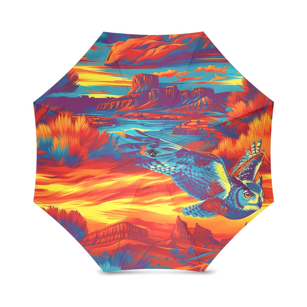Owl on the Prowl Foldable Umbrella