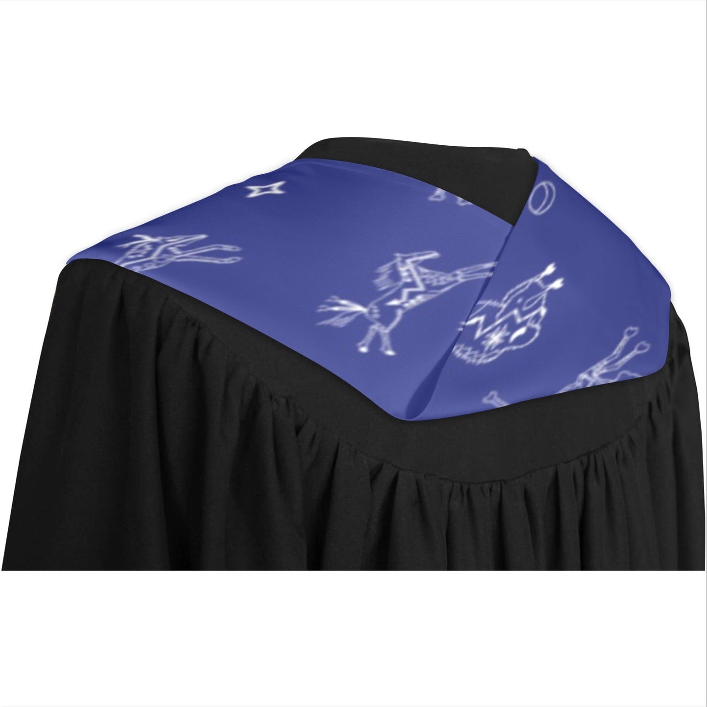 Ledger Dables Blue Graduation Stole