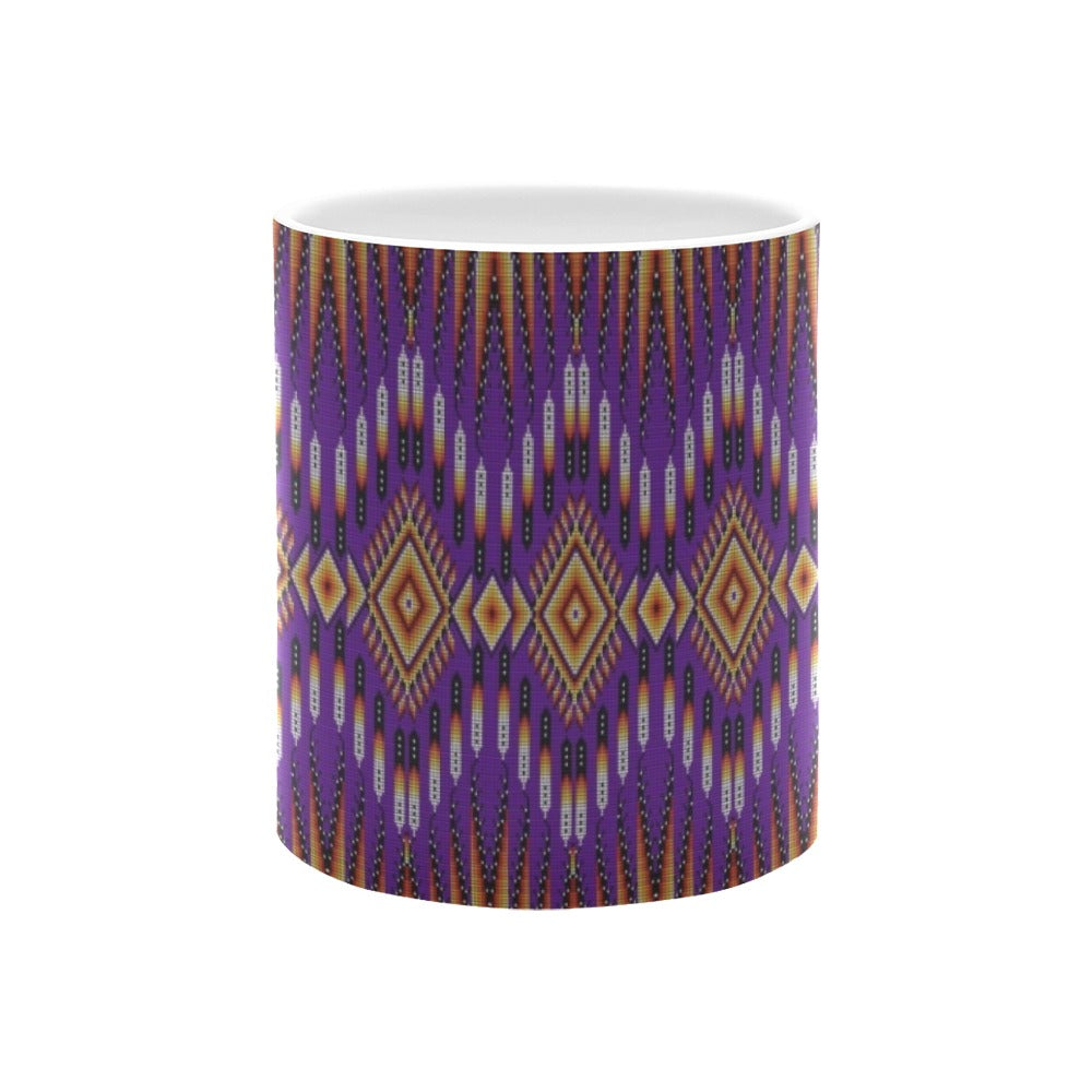 Fire Feather Purple Mug