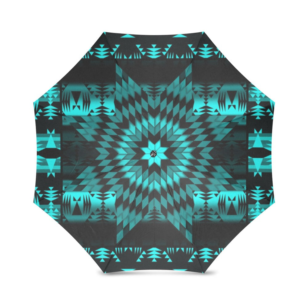 Black Sky Star Foldable Umbrella