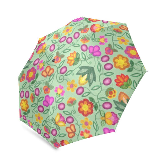 Boreal Bounty Green Foldable Umbrella