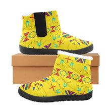 Load image into Gallery viewer, Rainbow Chief Rainbow Yellow Men&#39;s Padded Winter Boot
