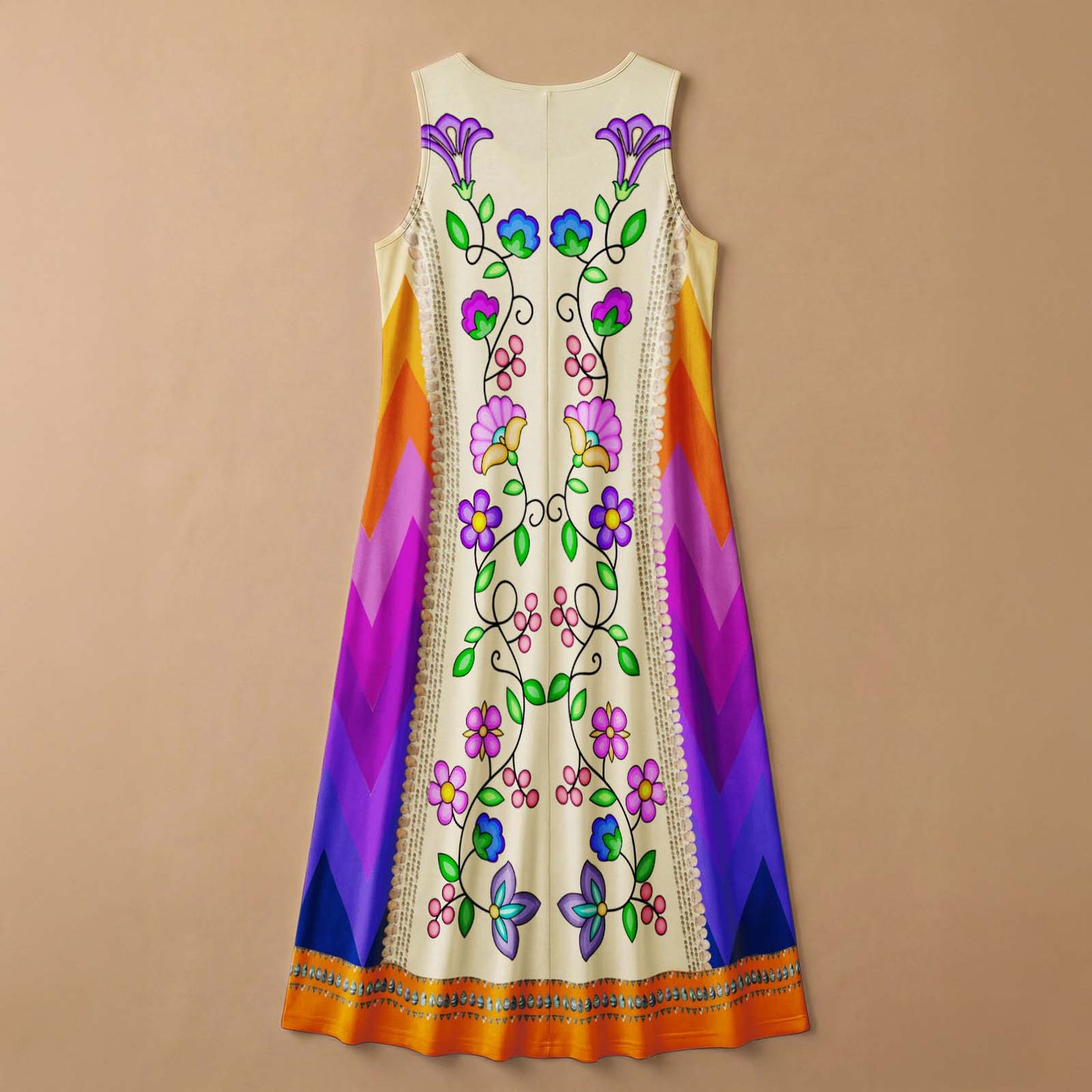 Grandmother's Legacy Orange 2 Sleeveless Dress