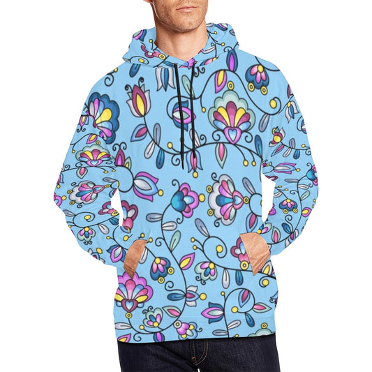 Autumn Bundle Blessing Blue Hoodie for Men