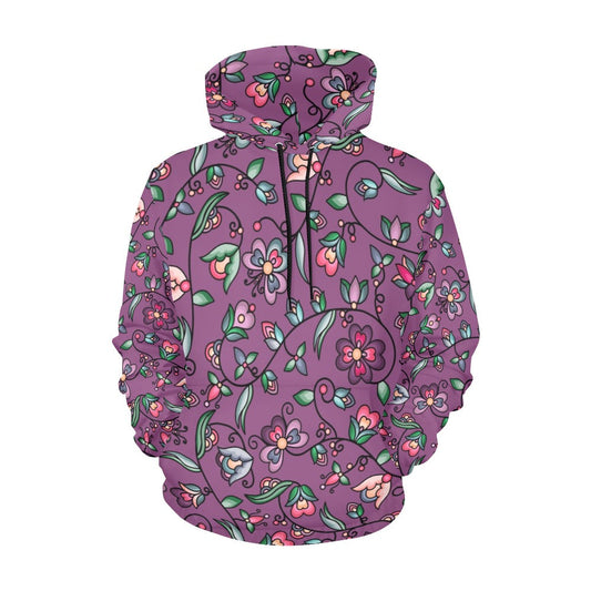 Amber Evening Garland Purple Hoodie for Women