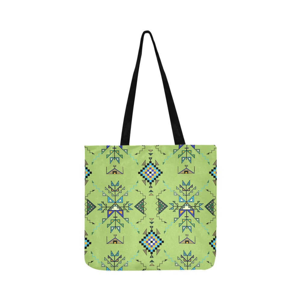 Bear Shield Green Reusable Shopping Bag