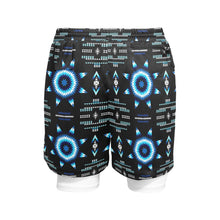 Load image into Gallery viewer, Rising Star Wolf Moon Men&#39;s Sports Shorts with Compression Liner
