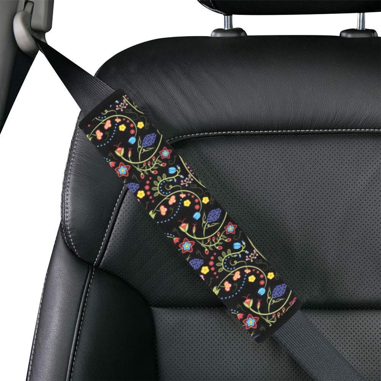 Fresh Fleur Midnight Car Seat Belt Cover
