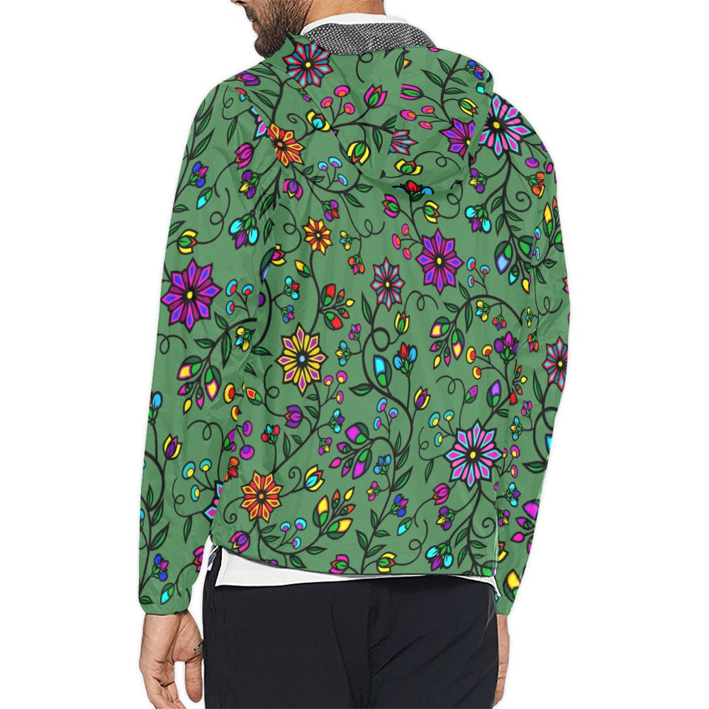 Prairie Paintbrush Sage Men's Windbreaker
