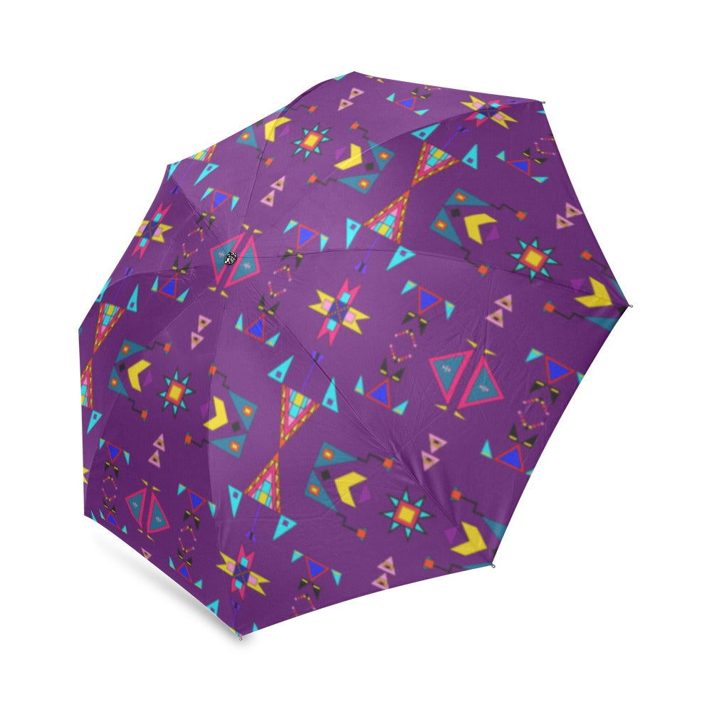 Enemy Territory Berry Foldable Umbrella