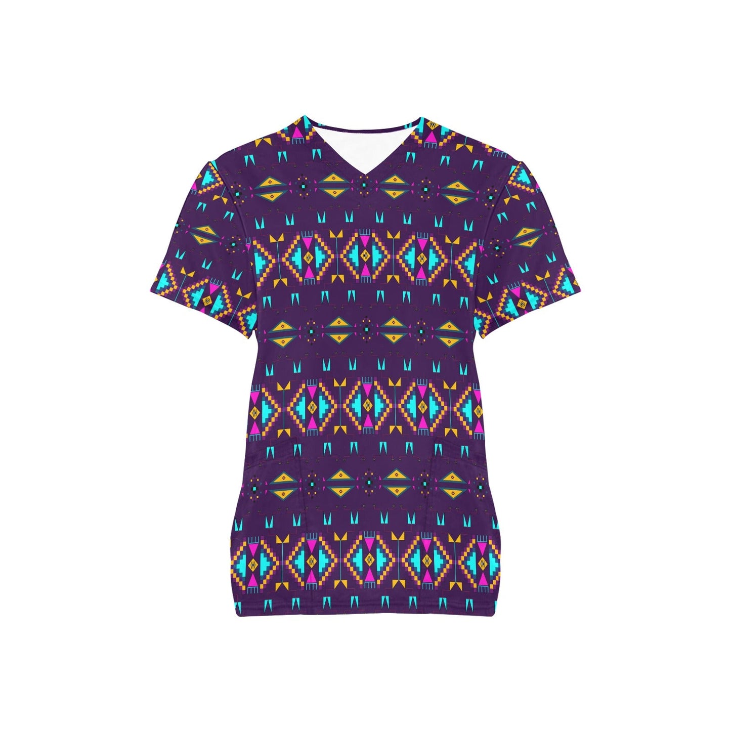 Rite of Passage Dark Purple Scrub Top