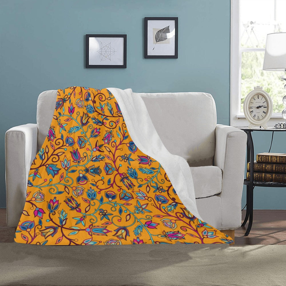 Buffalo Bloom Orange Ultra-Soft Micro Fleece Blanket 40"x50"