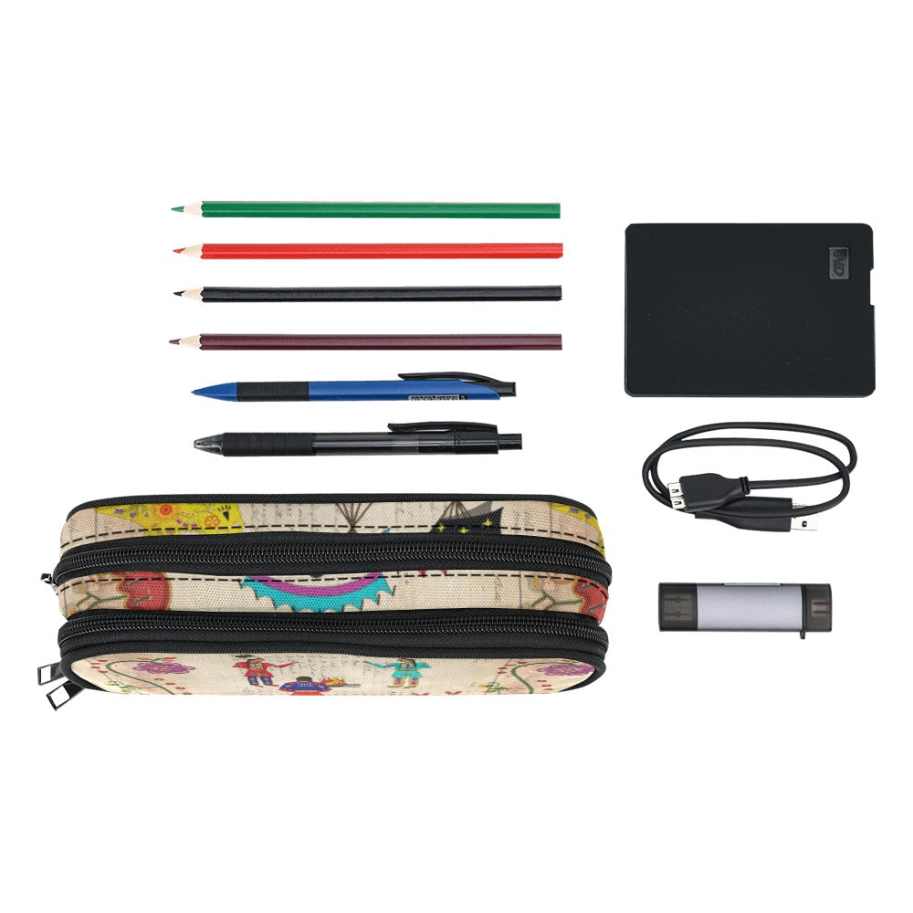 Floral Ledger Way of Life Pencil Pouch