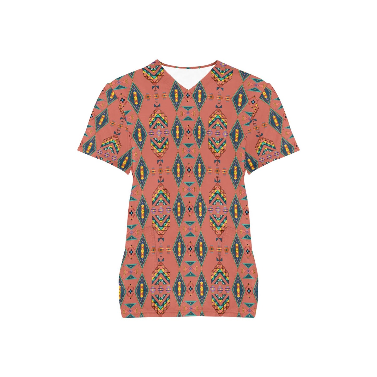 Travois Tipi Canyon Earth Scrub Top