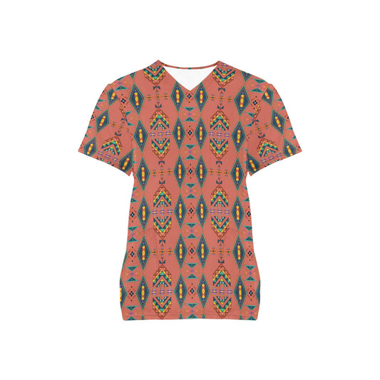 Travois Tipi Canyon Earth Scrub Top