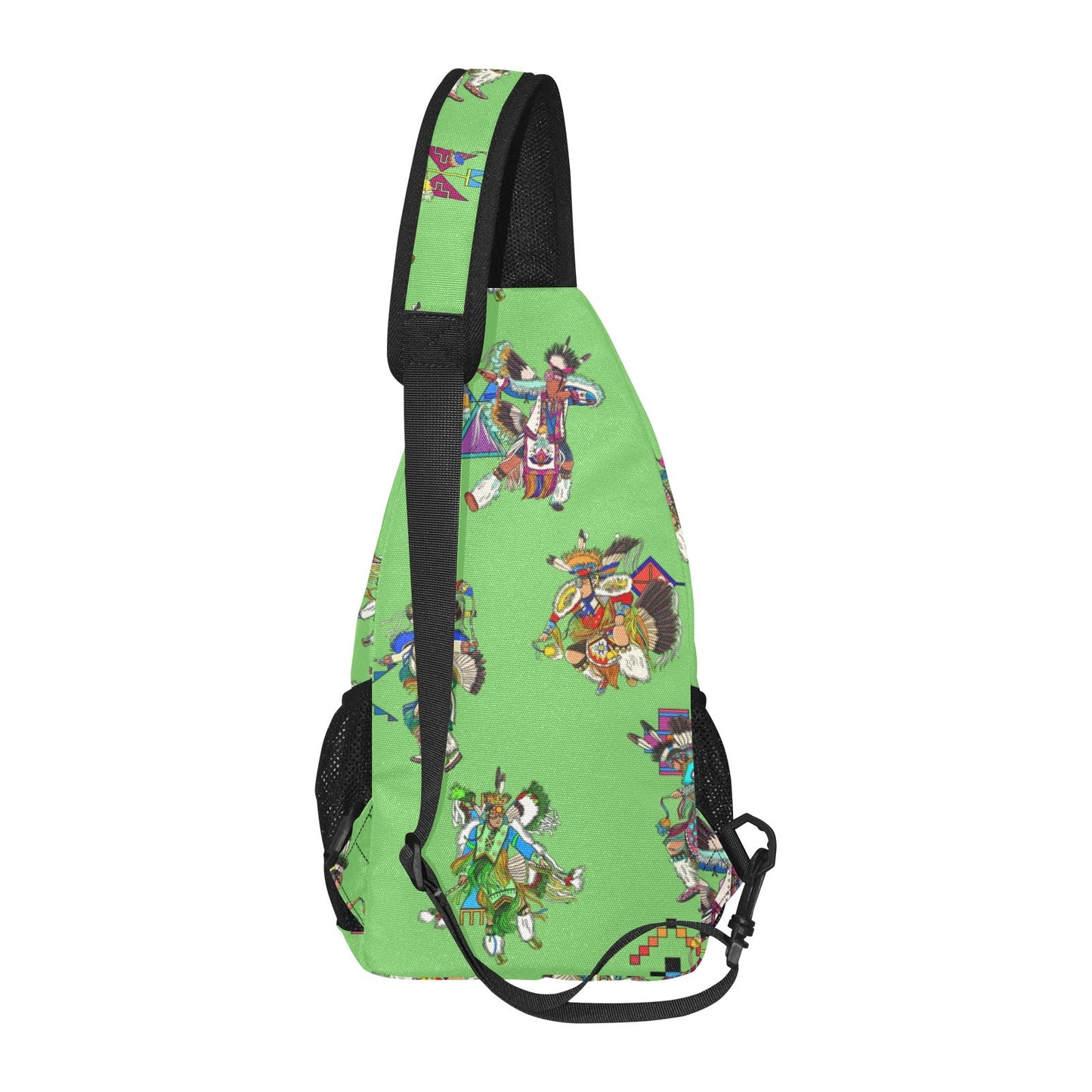 Men's Fancy Dancers Grass Chest Bag