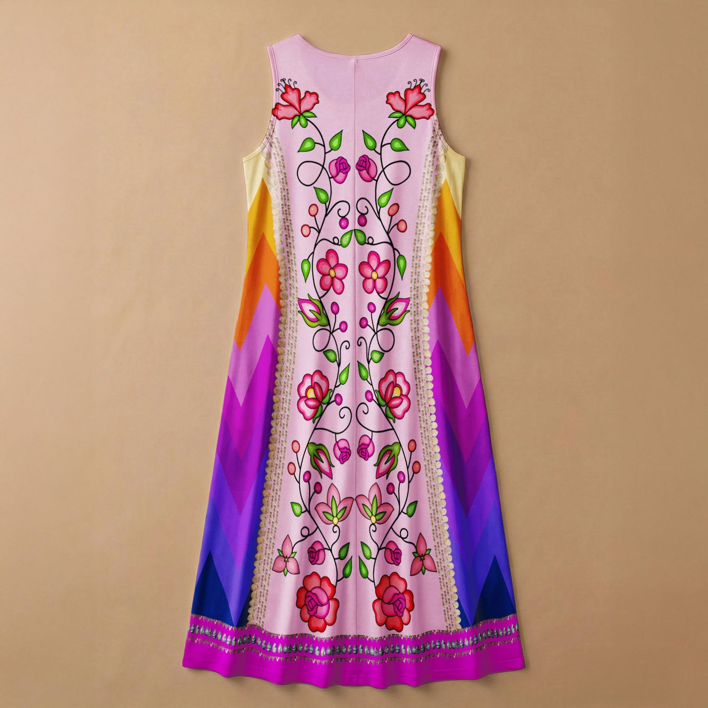 Grandmother's Legacy Magenta 2 Sleeveless Dress