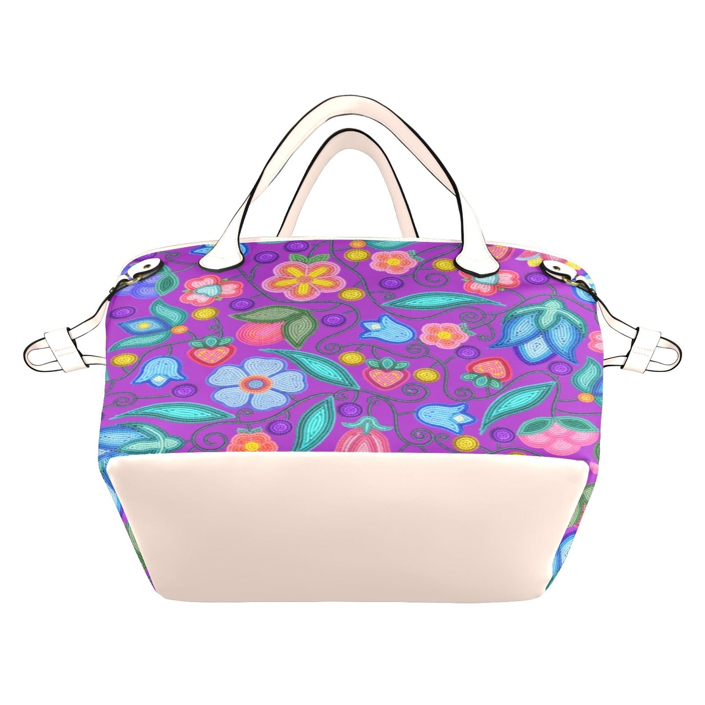 Sweet Offering Purple Clover Canvas Tote
