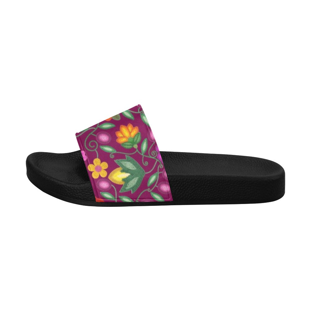 Boreal Bounty Dark Magenta Women's Slide Sandals