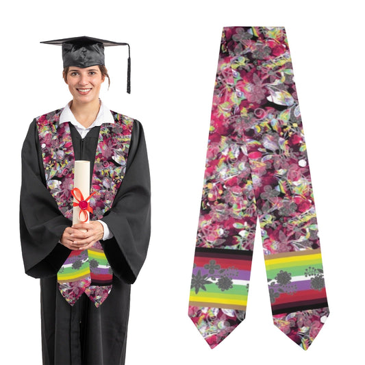 Culture in Nature Maroon Graduation Stole