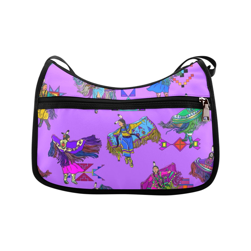 Women's Fancy Dancers Purple Crossbody Bag