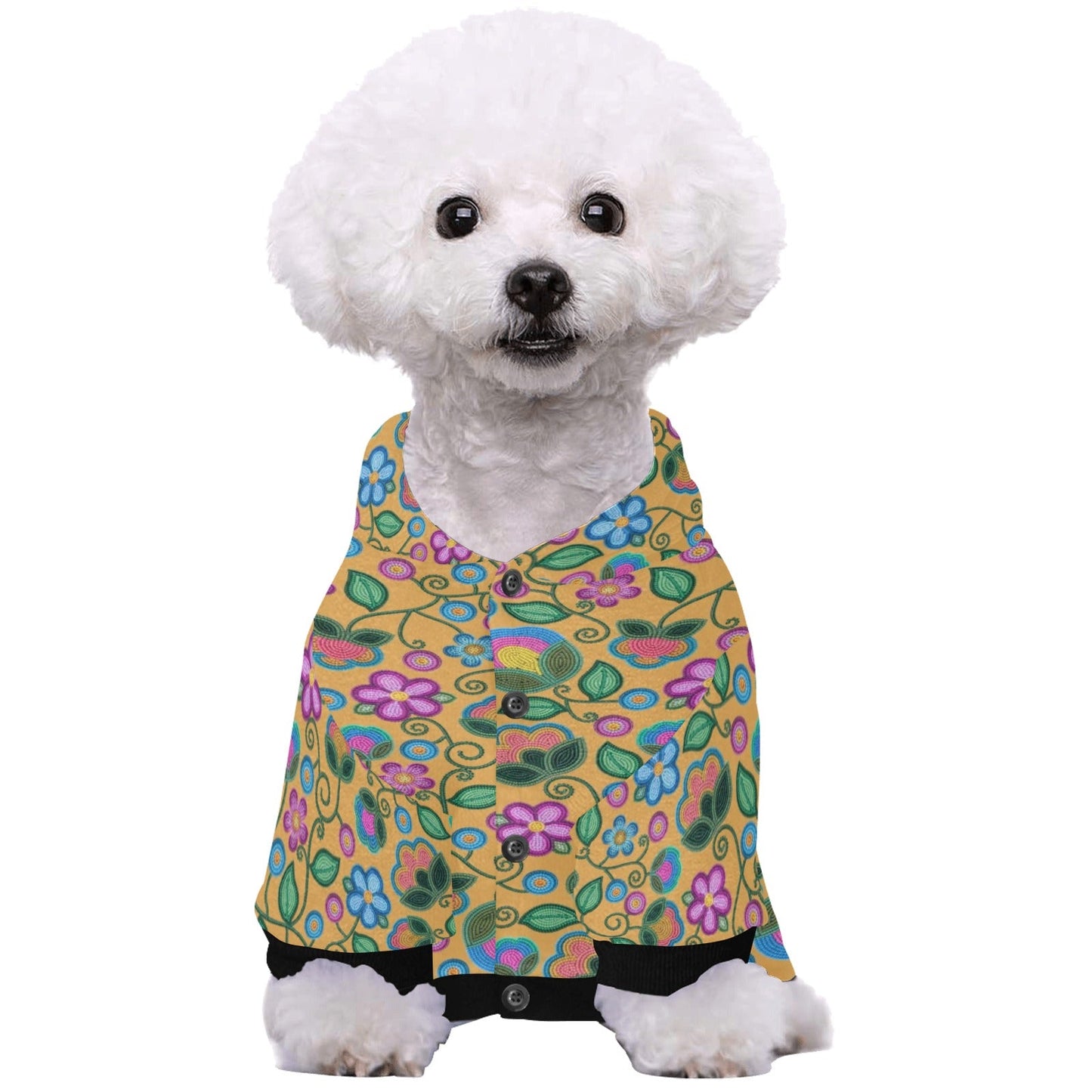 Turquoise Sunbeam Yellow Pet Hoodie