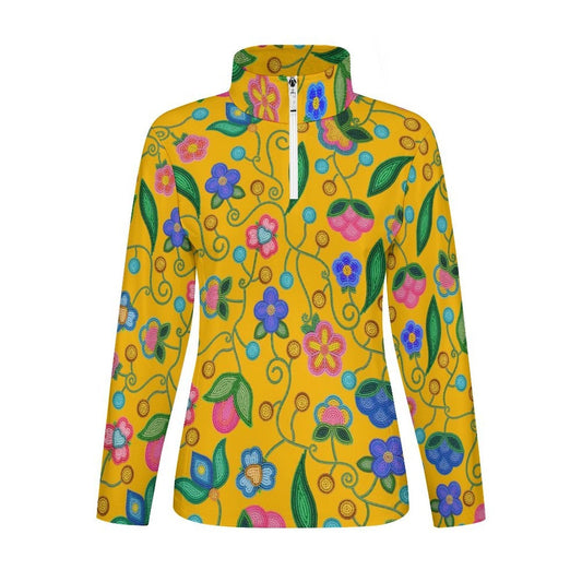 Skyberry Serenade Yellow Long Sleeve Yoga Shirt