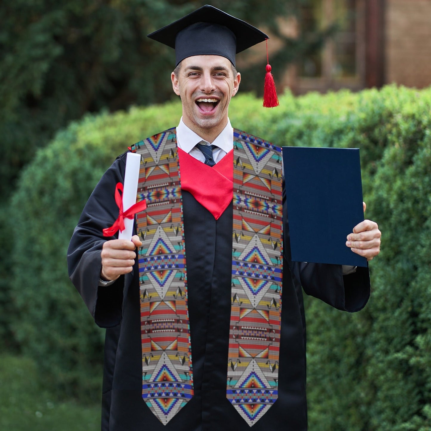 Medicine Blessing Grey Graduation Stole