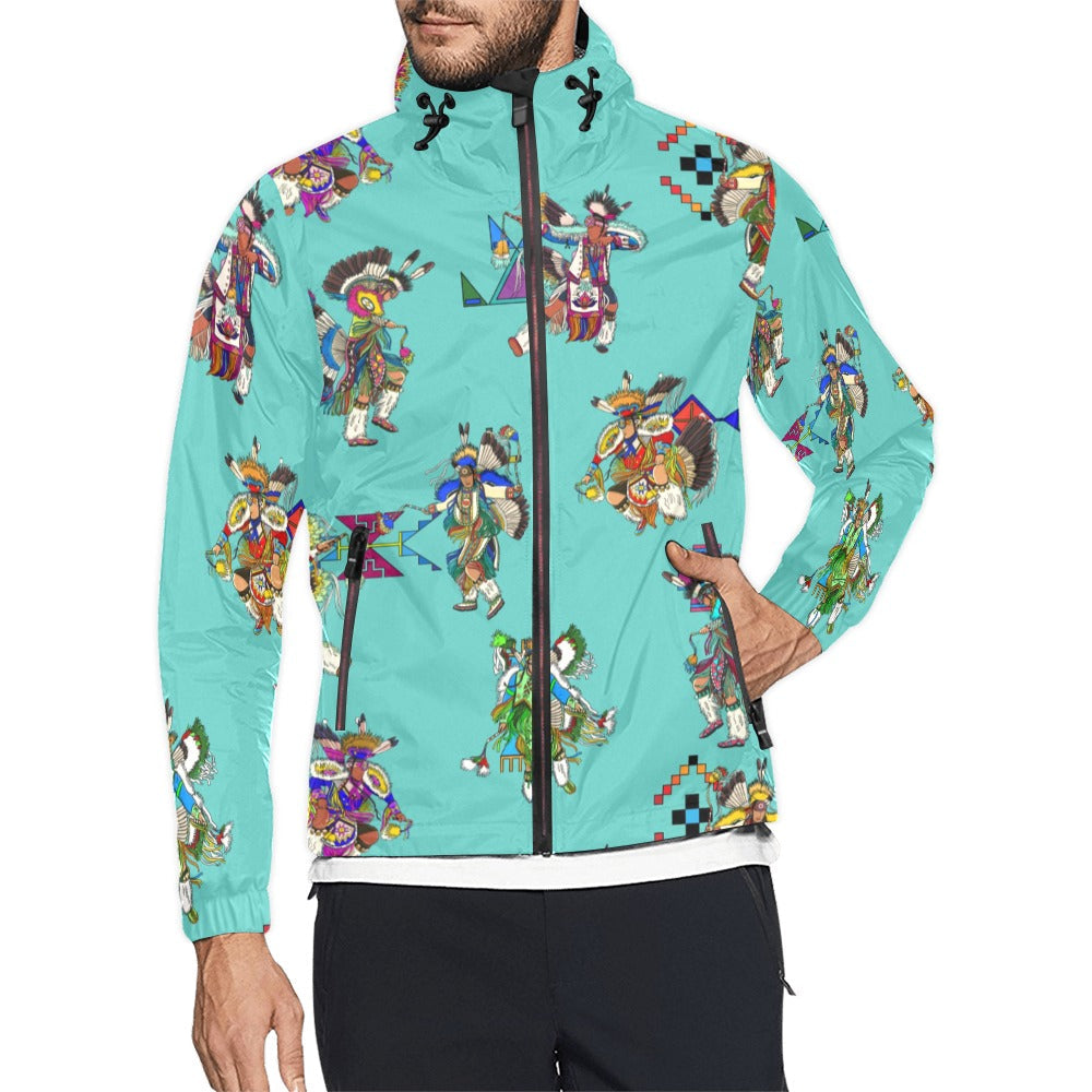 Men's Fancy Dancers Eggshell Blue Men's Windbreaker