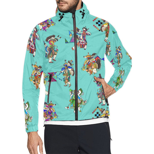 Men's Fancy Dancers Eggshell Blue Men's Windbreaker