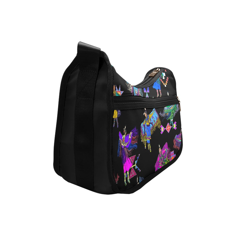Women's Fancy Dancers Black Crossbody Bag